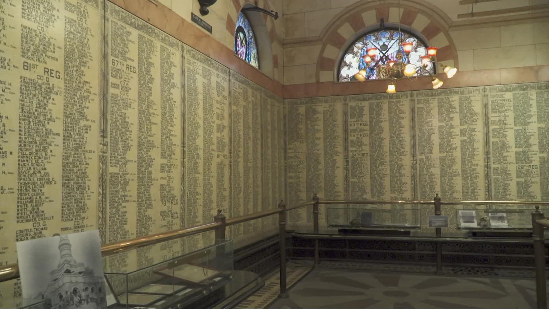 Standing in the heart of Public Square in Cleveland, some visitors may not know that inside the monument, they can find a memorial room, serving as a museum.