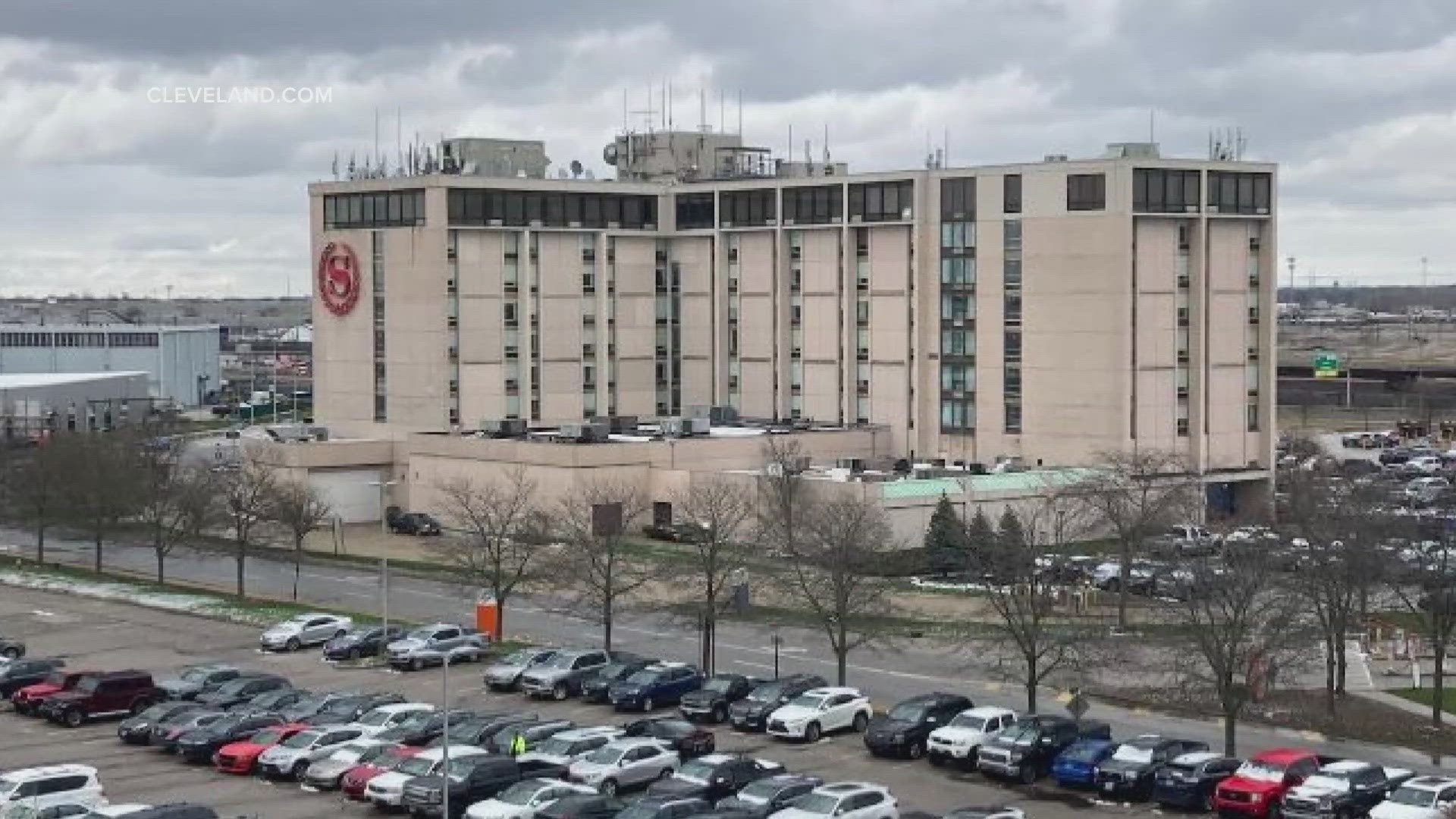 Demolition of the former Sheraton Hotel will begin at 9 a.m. on Wednesday.