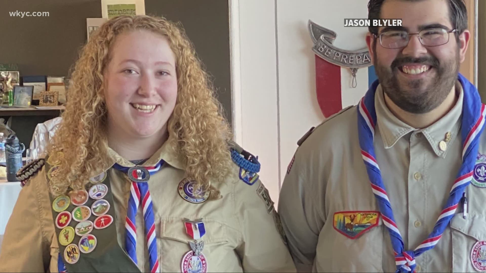 More than 1,000 young women are flying right through the glass ceiling to become Eagle Scouts. On Saturday, 18-year-old Kristen Blyler of Twinsburg joined them.