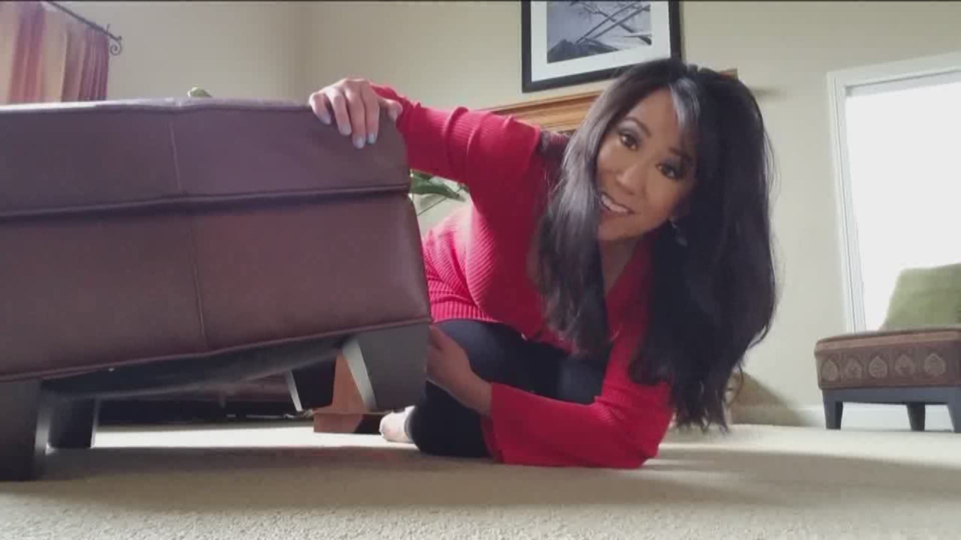 Feb. 9, 2017: Here's an easy trick to get rid of those pesky carpet grooves.