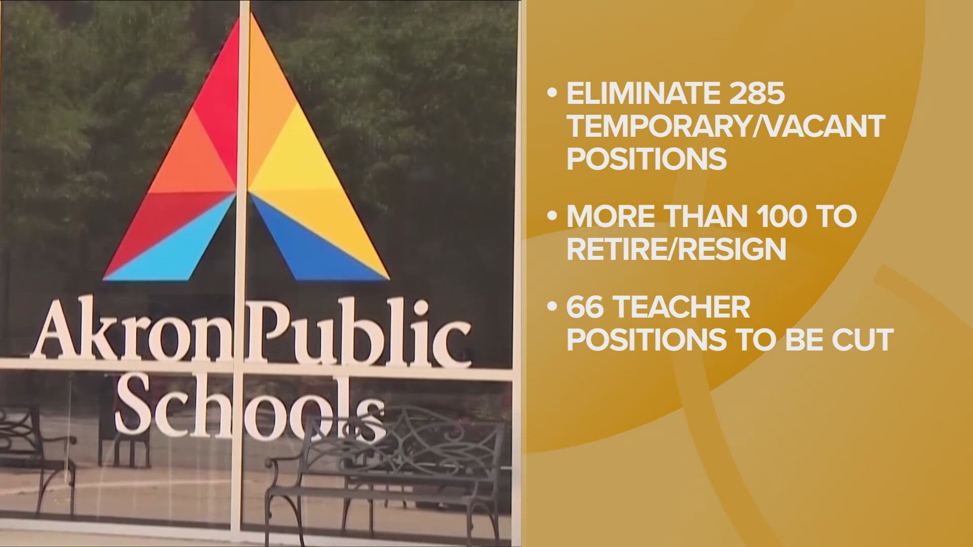 In order to rectify the budget, the district says it has to eliminate 285 temporary / vacant positions.