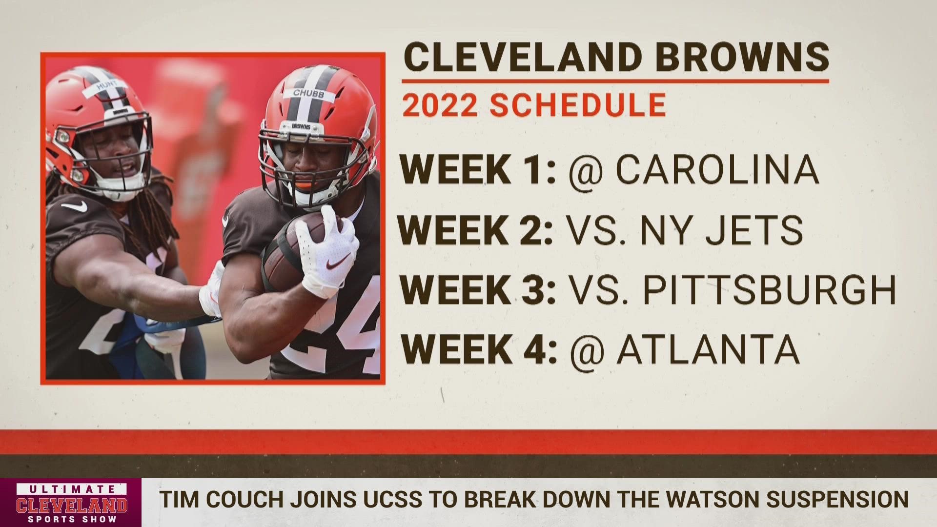 browns game schedule 2022