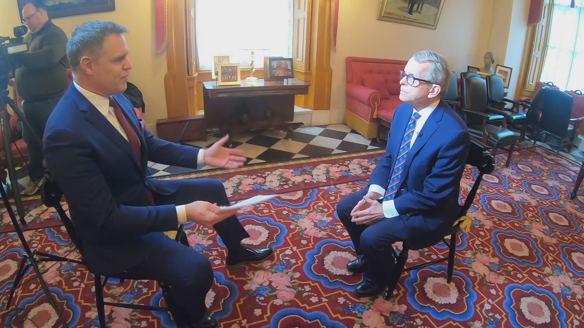 DeWine discussed his biggest successes and challenges as governor. Jay also asked about the impeachment inquiry into President Donald Trump, a DeWine ally.
