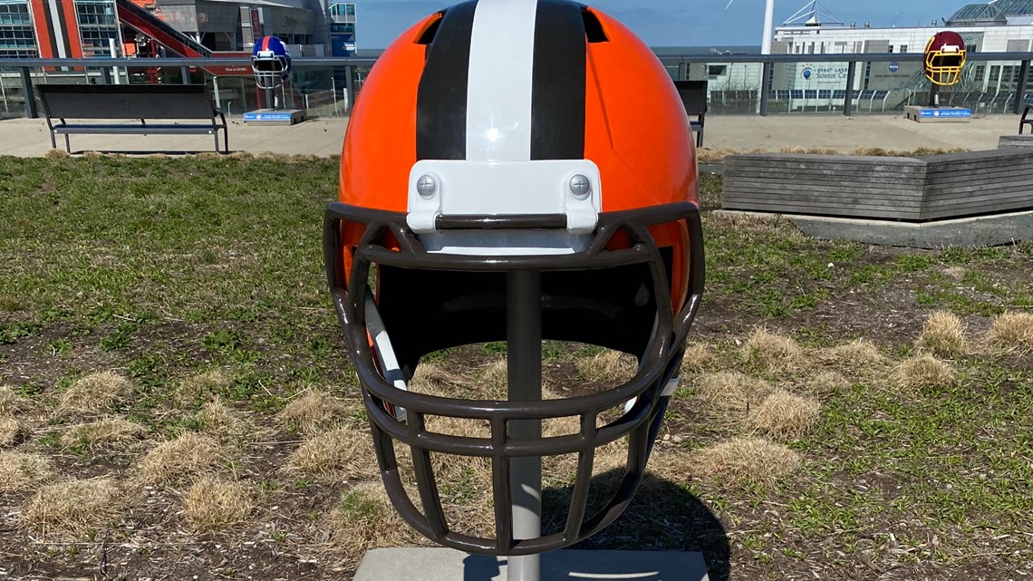 Every NFL team's helmet featured in Cleveland as NFL Draft nears