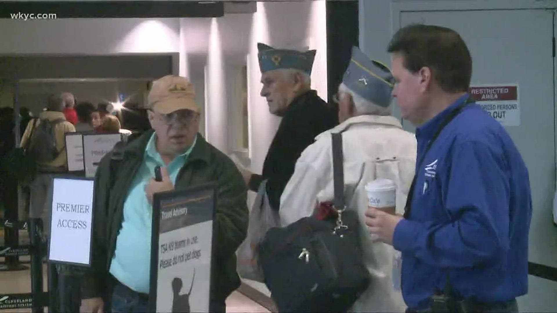 Honor Flight leaves Hopkins Airport for Washington with four veteran brothers