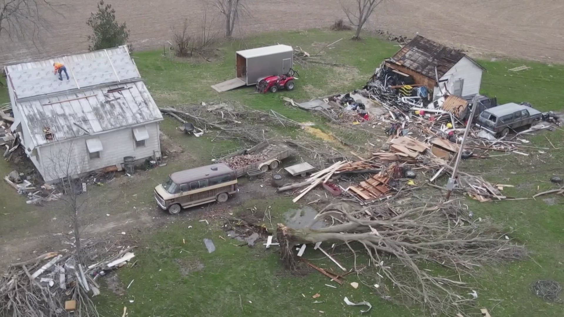 Cleanup efforts are continuing in Richland County one week after an EF2 tornado ripped through the area. 3News' Kaitor Kay and Betsy Kling report.