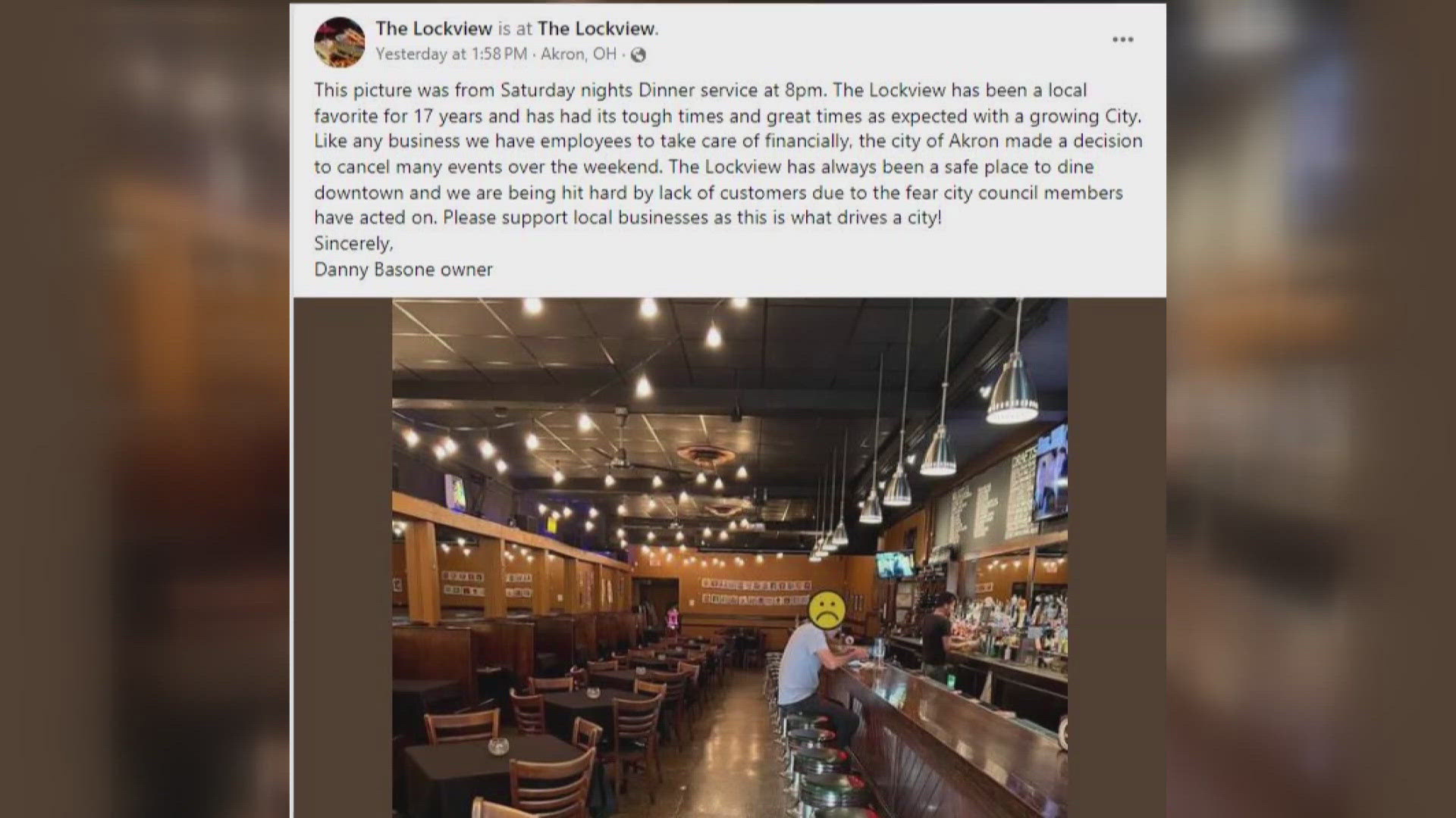 In Summit County, a business owner in downtown Akron is sharing his frustration after city leaders cancelled multiple events last weekend at the last minute.