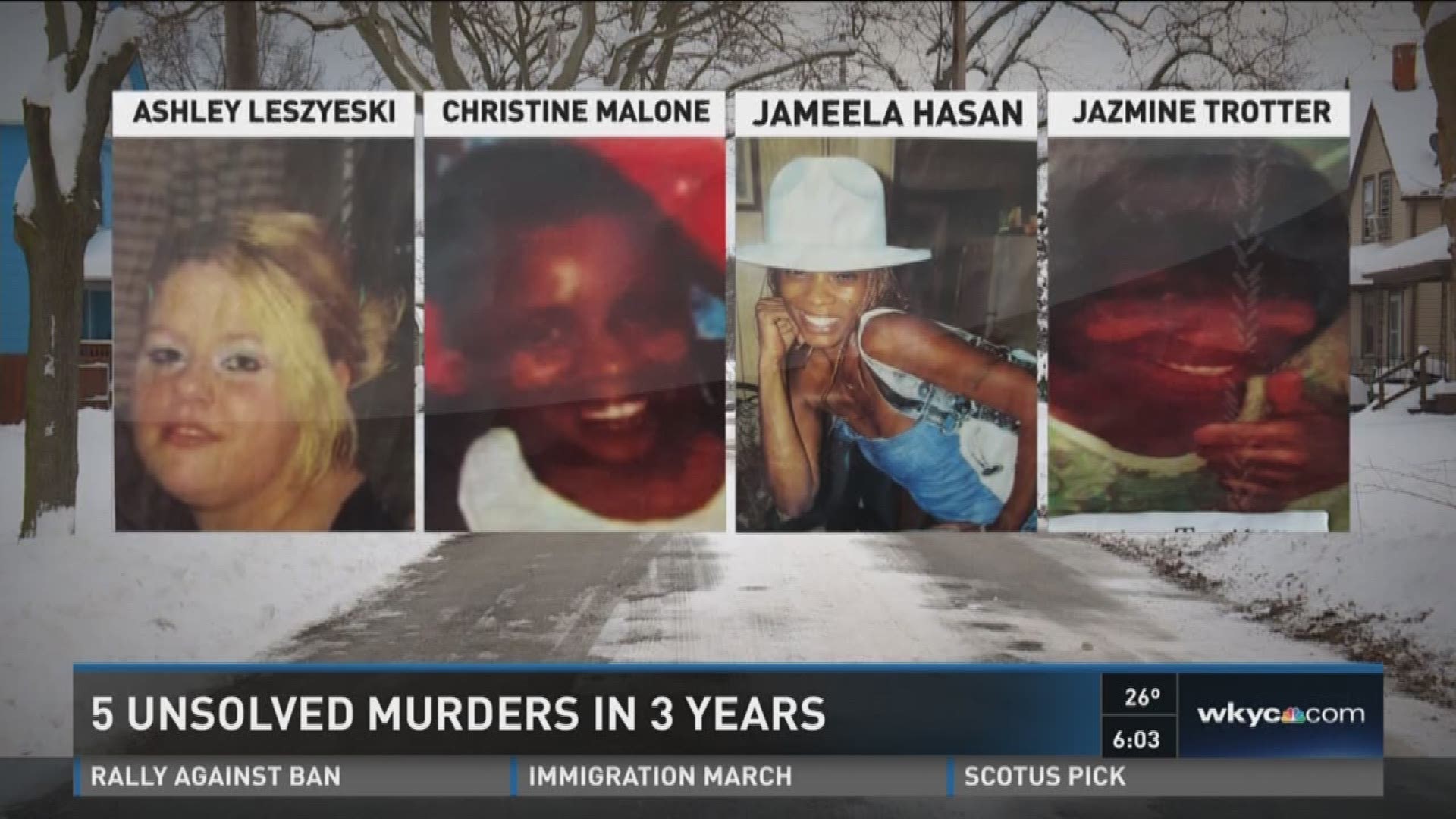 5 unsolved murders in 3 years