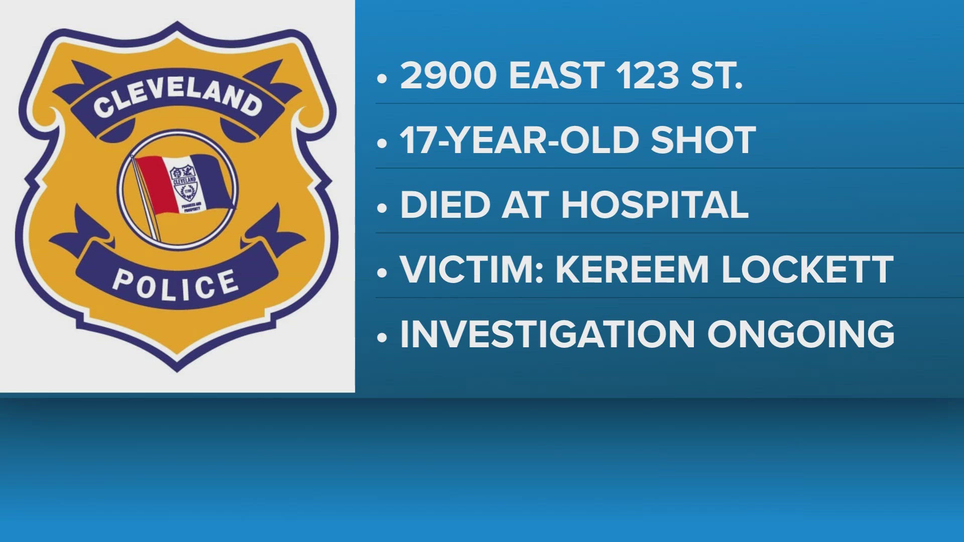Cleveland police: 17-year-old boy killed in shooting | wkyc.com