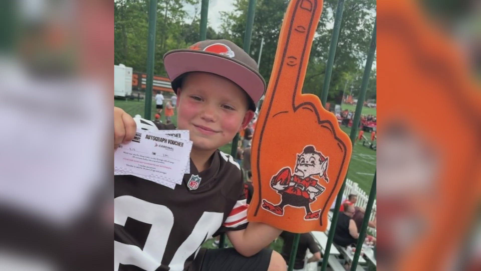 In this edition of the Lil' Dawg Pound, we meet 7-year-old superfan Jonah. He says he loves watching the Cleveland Browns with his dad.