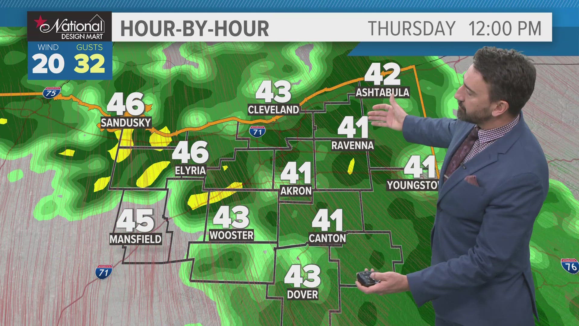 We're tracking rain and temps in the 40s for today. Matt Wintz has the hour-by-hour details in his morning weather forecast for Thursday, November 14, 2024.