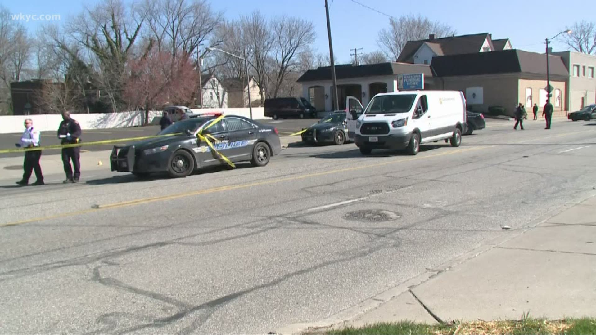 One man is dead and five others have been injured. There were three separate shootings around Cleveland Saturday morning.