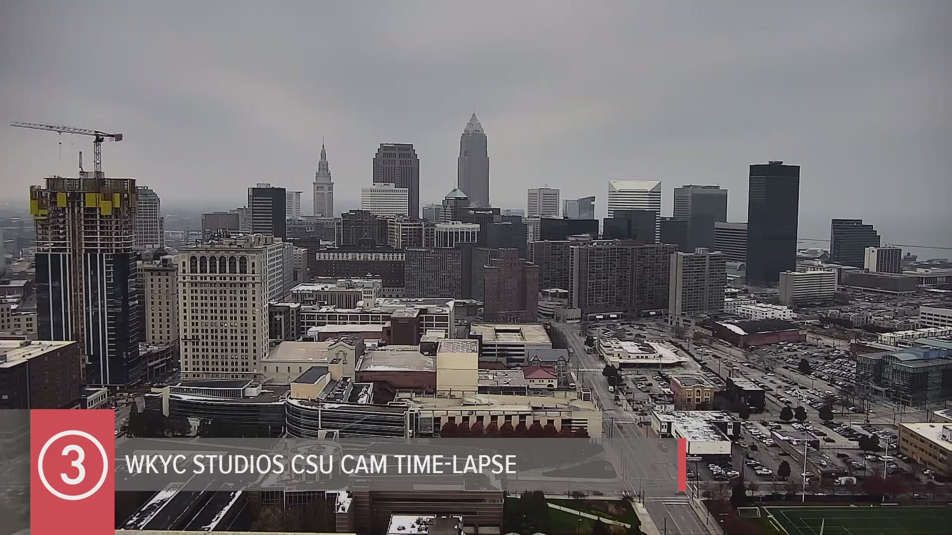 We went from clouds to some sun, back to cloudy skies late this afternoon. Take 30 seconds and watch today's all day WKYC Studios CSU Cam weather time-lapse.