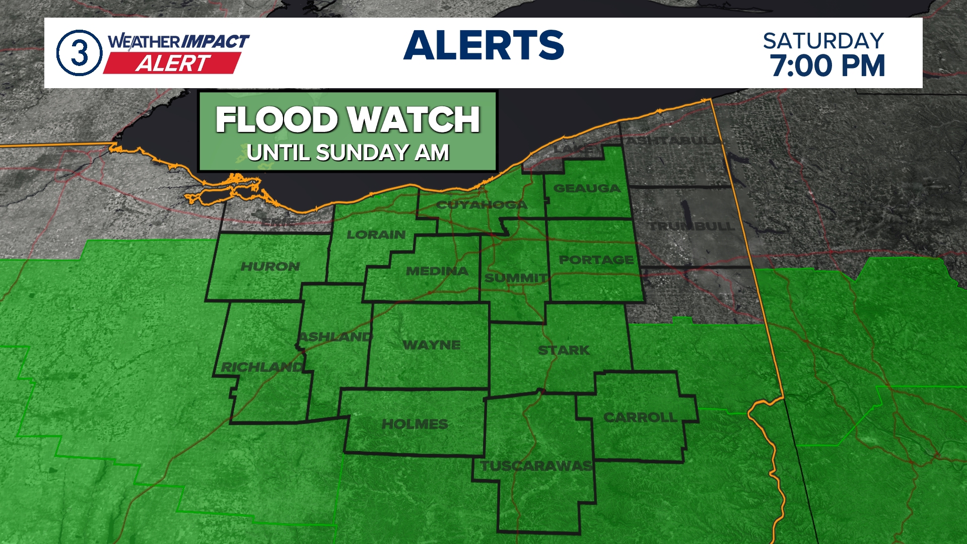Weather Impact Alert: Possible severe storm in Northeast Ohio on ...