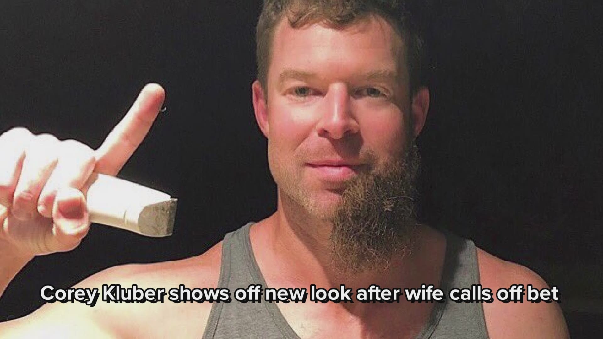 Cleveland Indians pitcher Corey Kluber shaves beard after wife ends bet