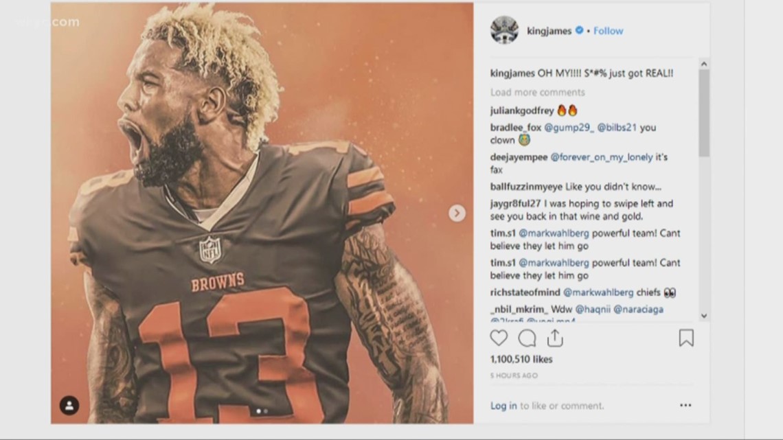 Cleveland Browns fan burns Odell Beckham Jr. jersey and more social media  reactions on WR's release