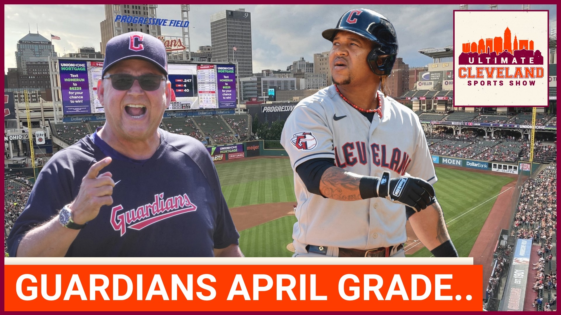 The Cleveland Guardians finish the month of April with a C- grade.