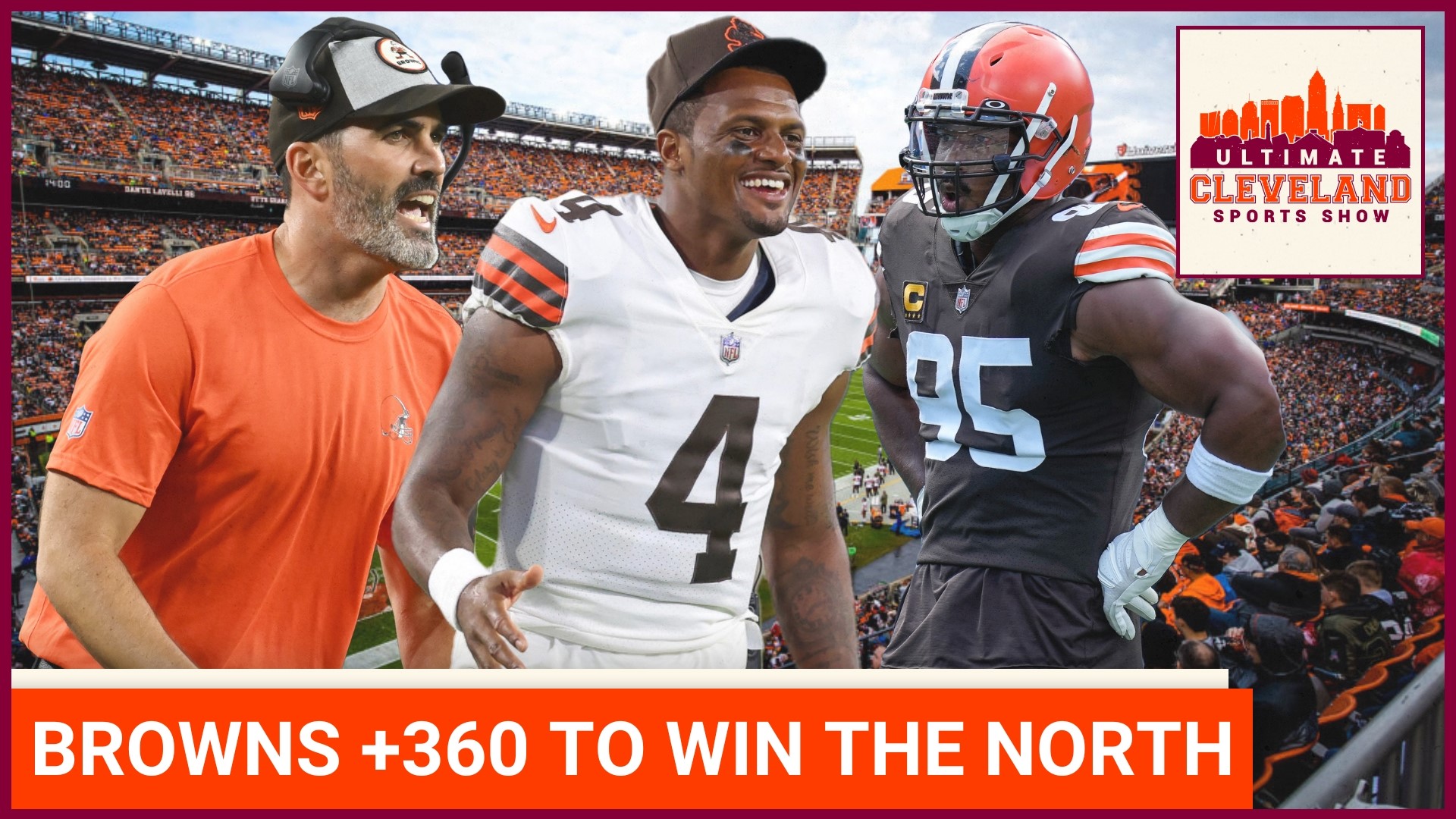 The Cleveland Browns are +360 to win the AFC North per Caesar's Sports  Book.