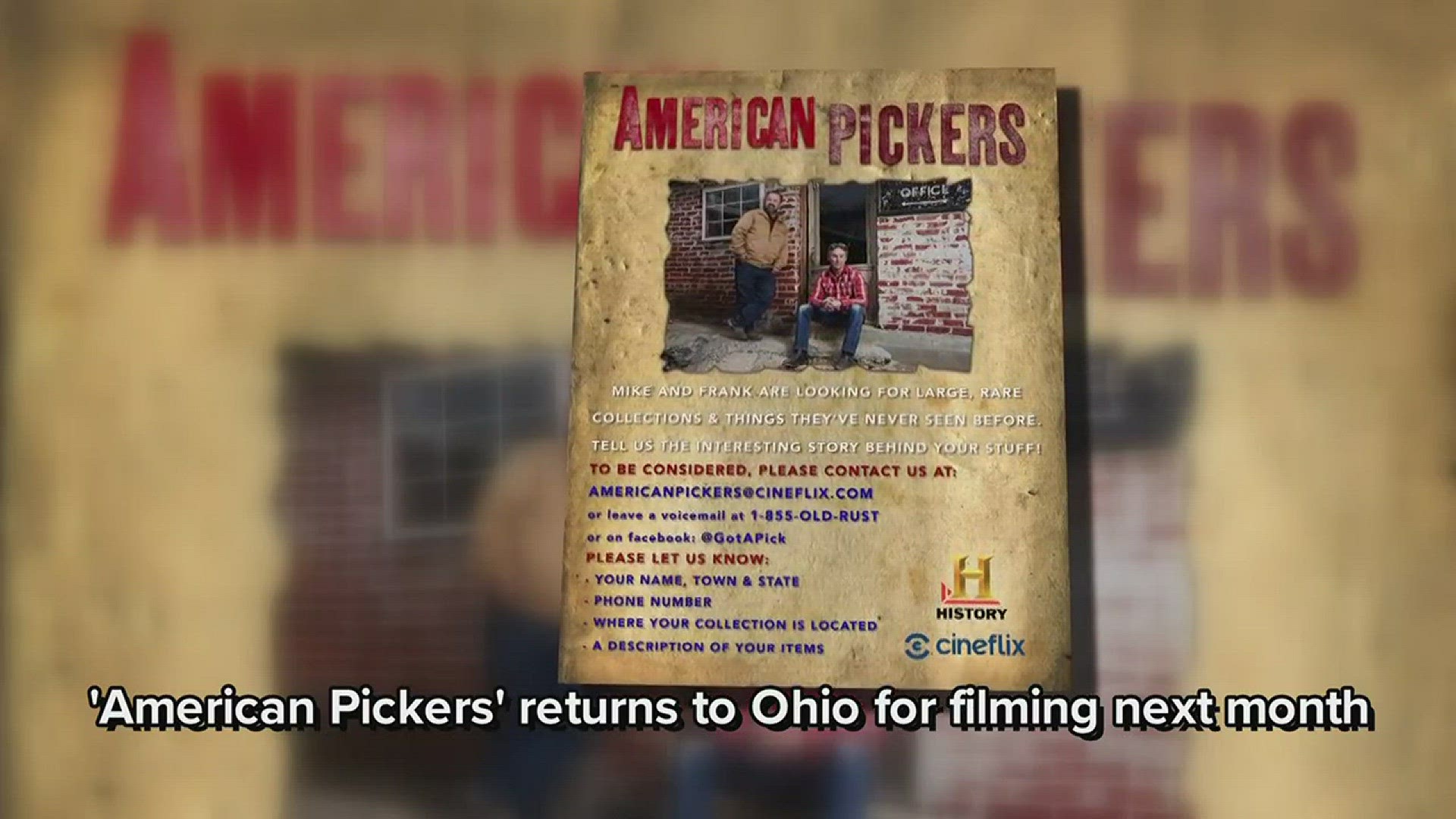 'American Pickers' returns to Ohio for filming next month