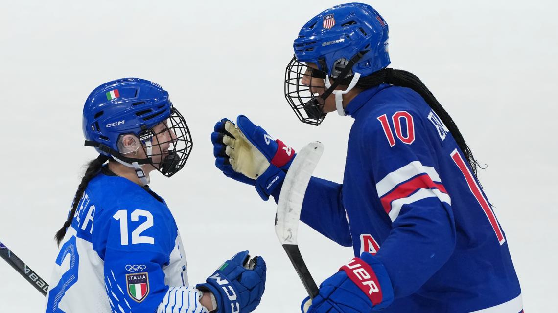 2026 Winter Olympics: Cleveland Heights' Laila Edwards scores goal, assist as Team USA reaches semifinal with 6-0 win over Italy
