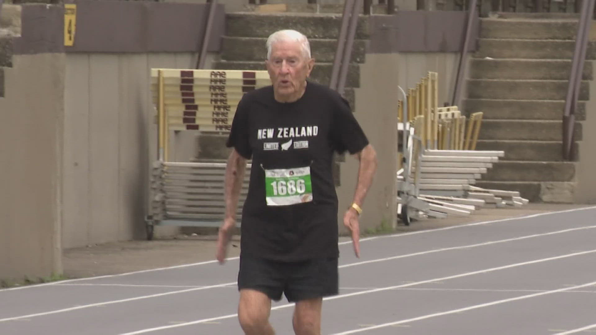 Allan Martin continues to inspire as he competes in the 2024 Pan-American Masters Games at 98 years old.