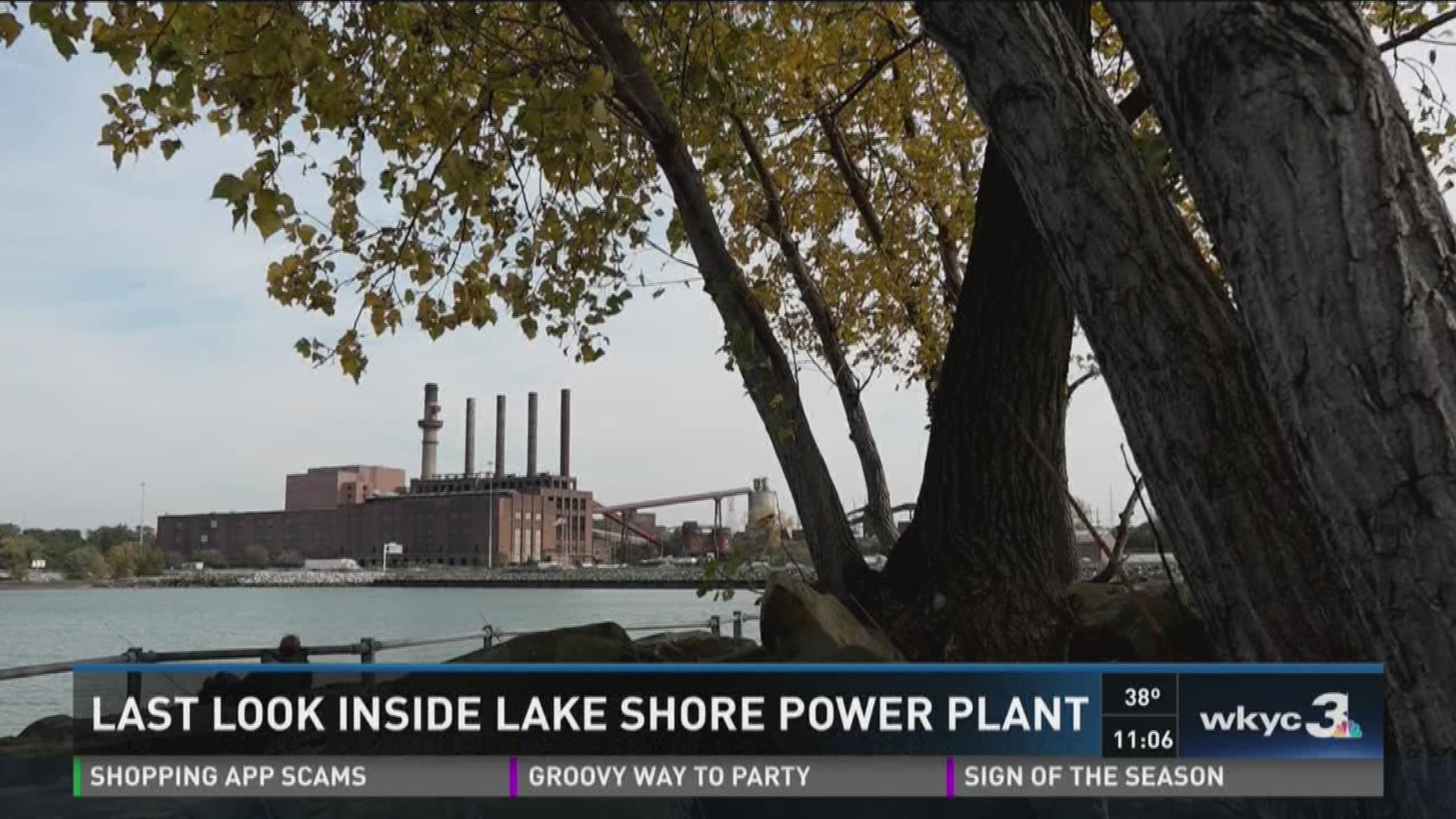 WKYC's Alyssa Raymond toured the Lake Shore power plant before it is demolished.