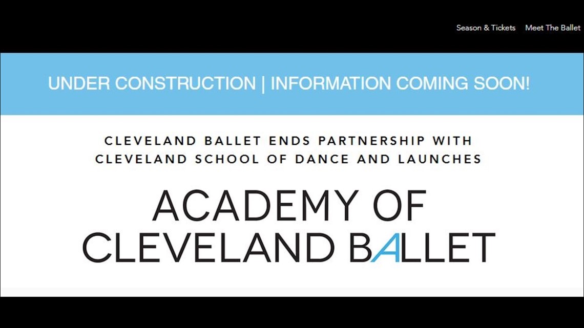 Cleveland Ballet Severs Ties With School Of Cleveland Ballet 