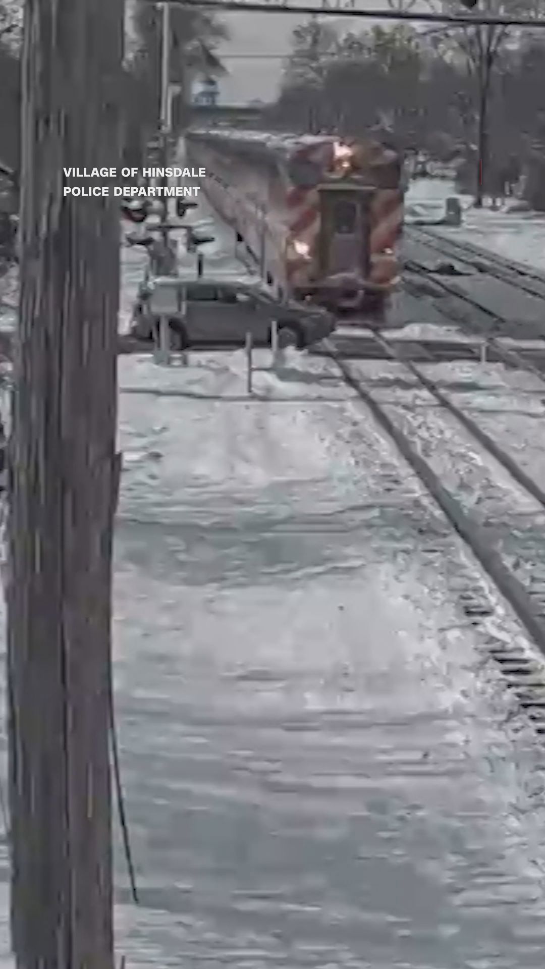 Train crashes into car on railroad tracks in Chicago suburbs | wkyc.com