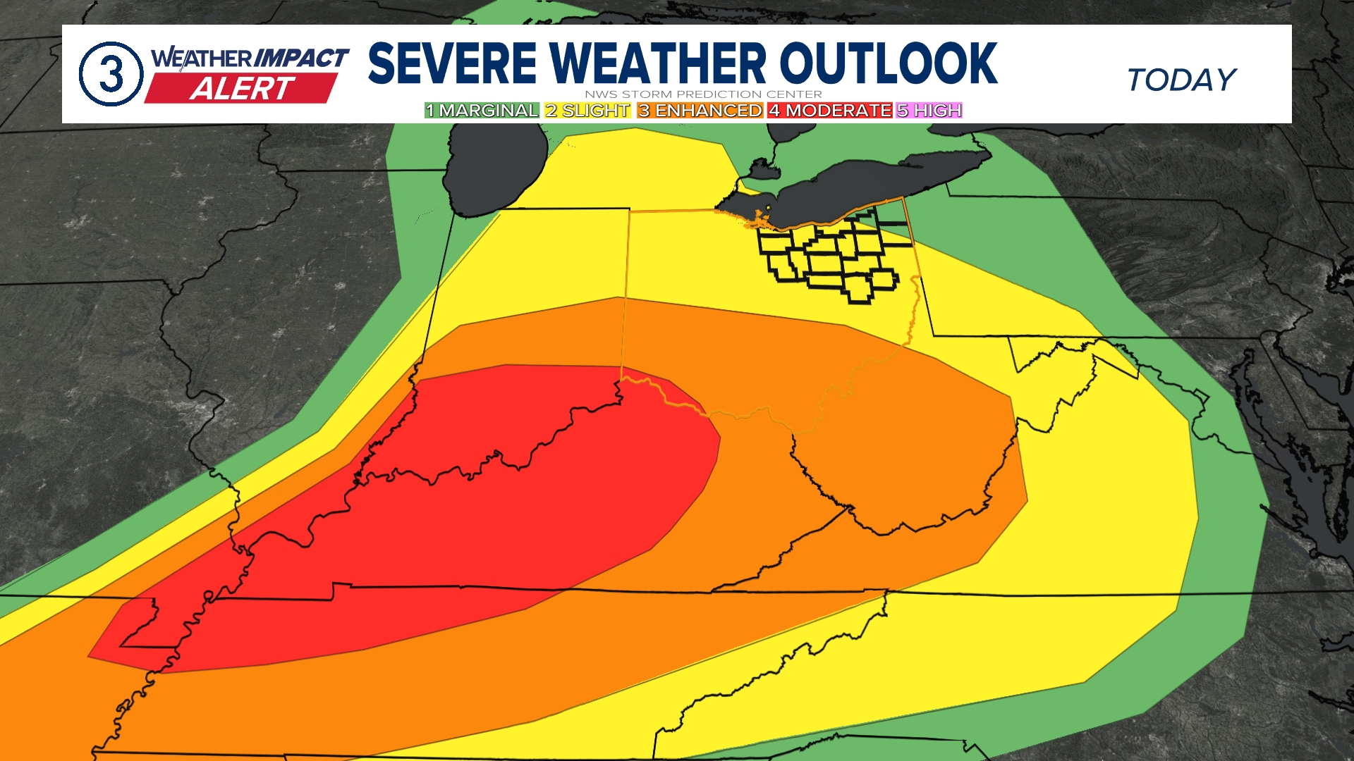 Weather Impact Alert Northeast Ohio braces for severe thunderstorms