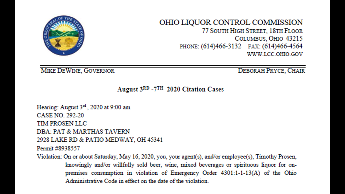 12 Ohio businesses cited for not enforcing COVID19 safety guidelines
