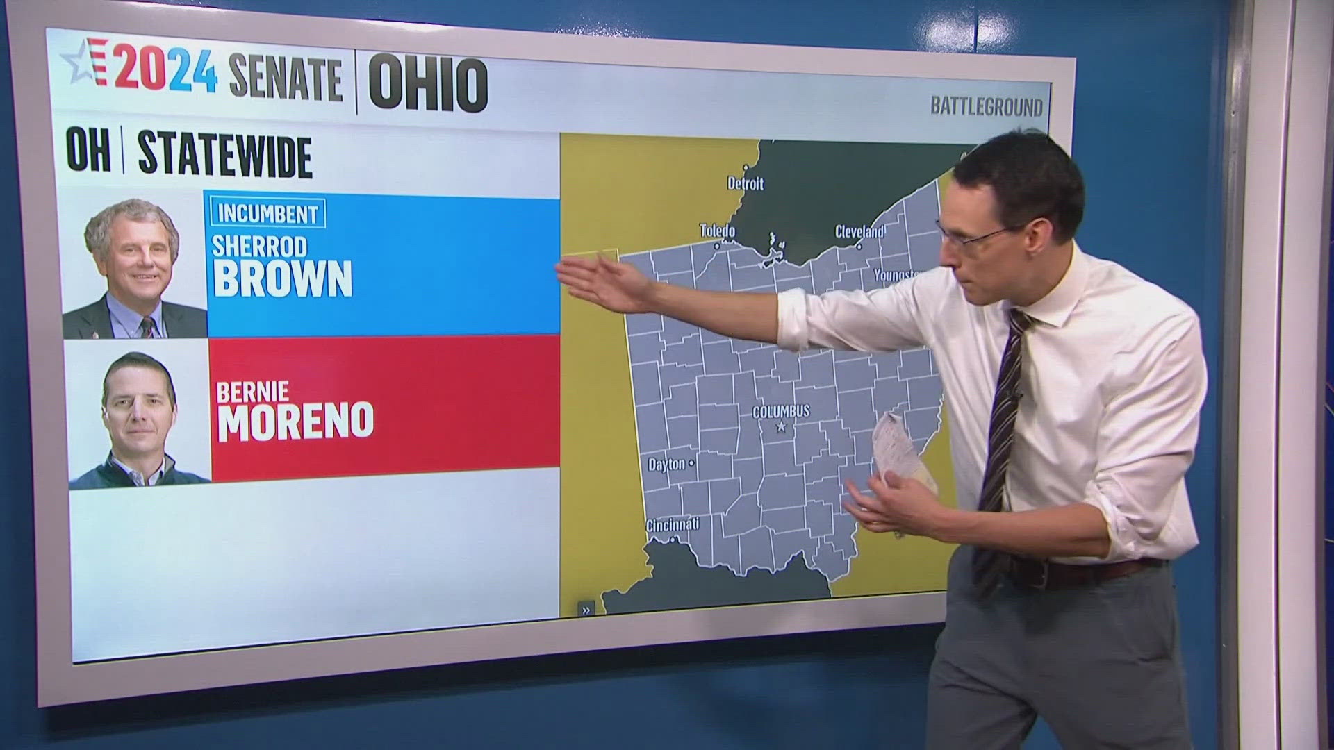 The senate election in Ohio will be vital in deciding the balance of power in Congress. NBC News Senior Political Correspondent Steve Kornacki breaks it down. 