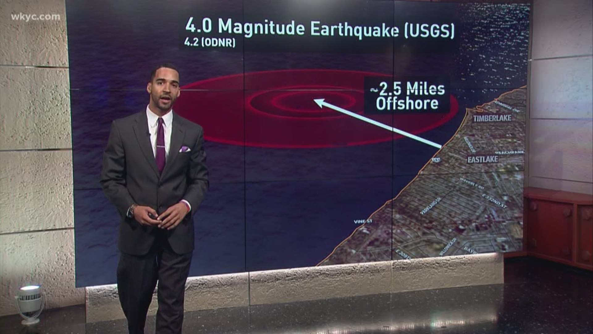 According to the U.S. Geological Survey, the quake had a magnitude of 4.0.