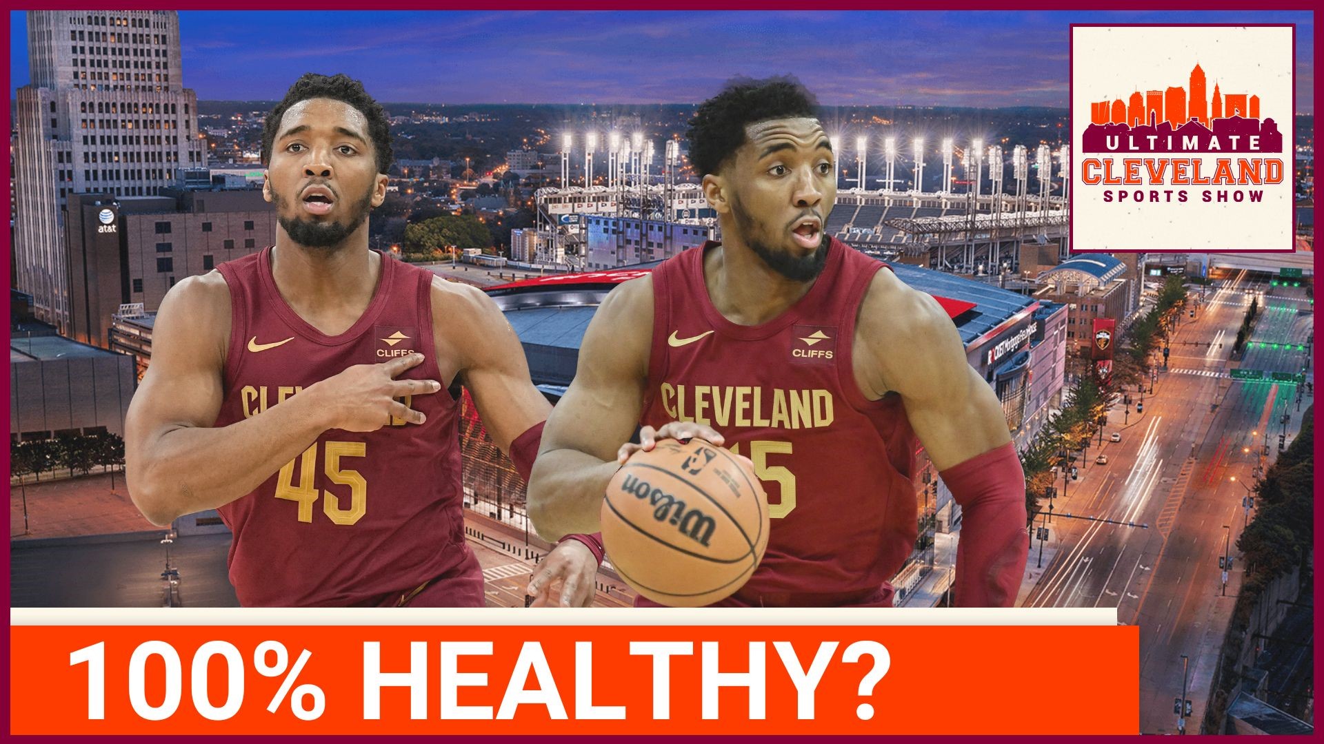 Cleveland Cavaliers star Donovan Mitchell says he's 100% healthy and ready to go for his team's first round series against the Orlando Magic.