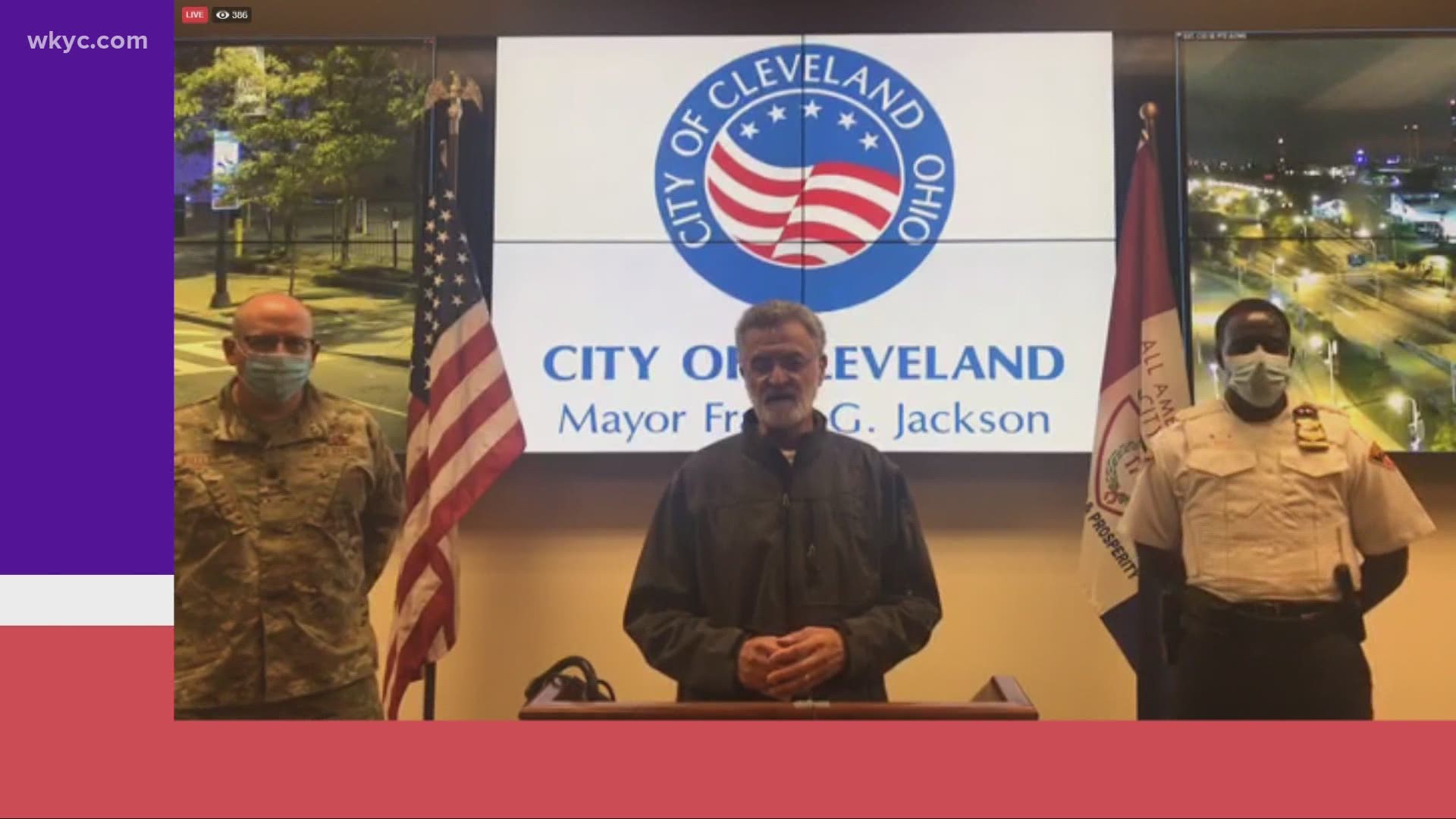 The city of Cleveland has extended its curfew by eight hours. It's now in effect from 12 p.m. Sunday until 8 a.m. Monday after downtown protests.