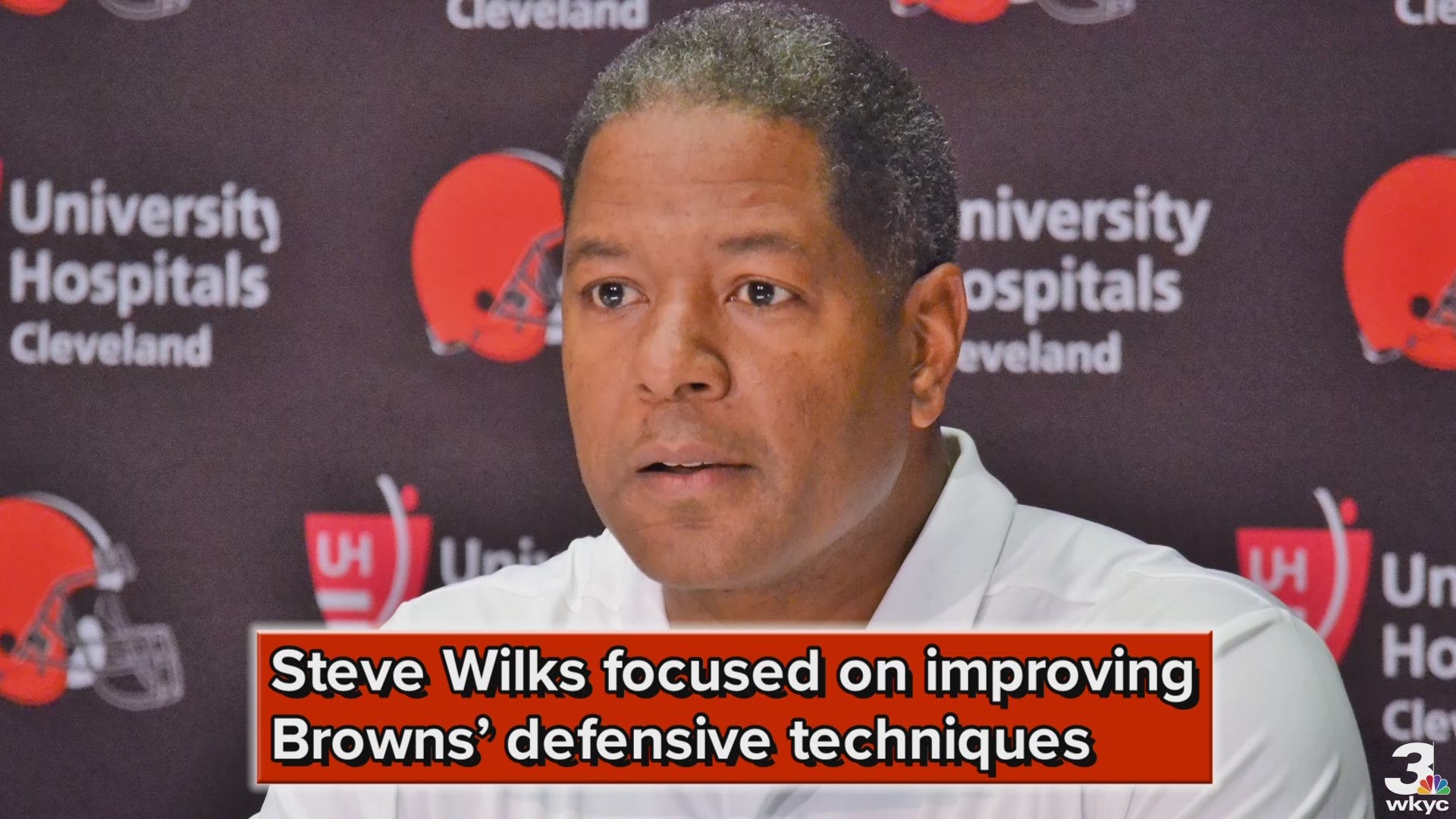 New coordinator Steve Wilks is focused on improving the Cleveland Browns’ defensive techniques.