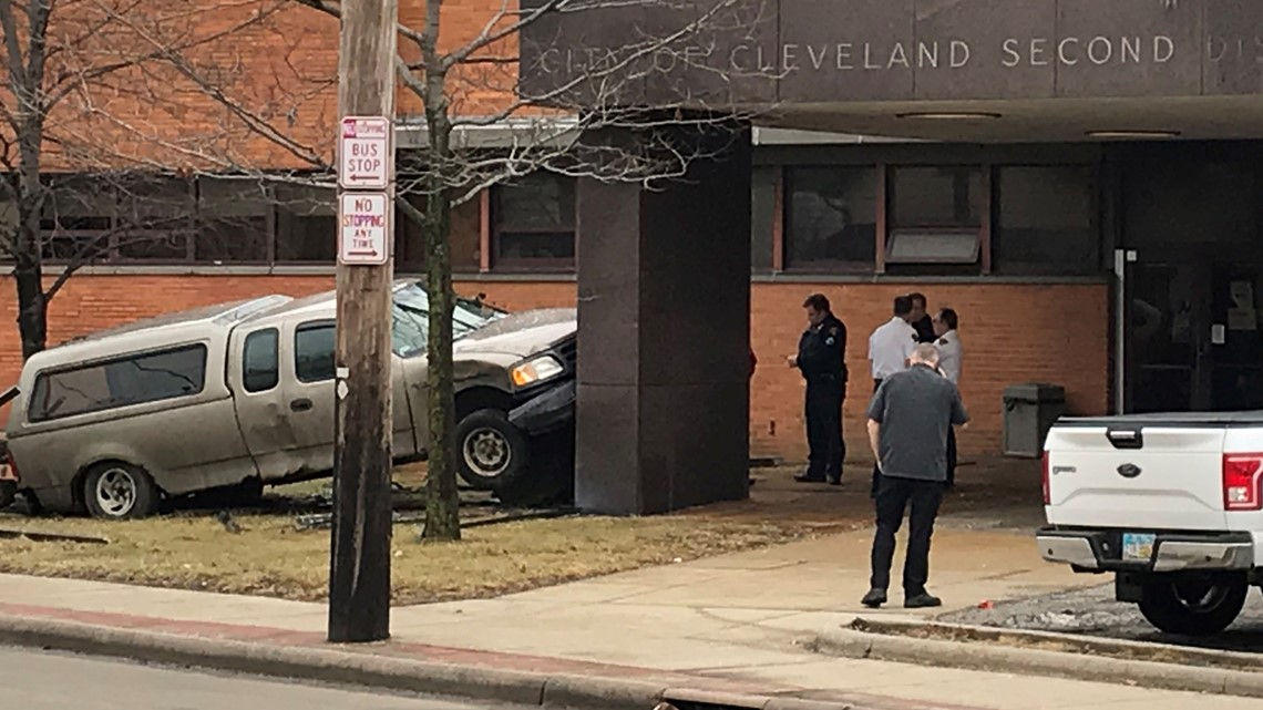 Truck Crashes Into 2nd District Police Station In Cleveland 