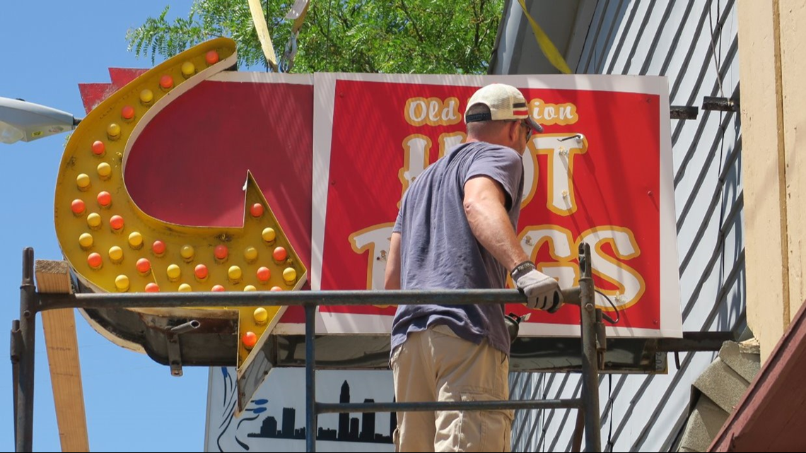 Iconic Old Fashion Hot Dog sign continues legacy at neighboring