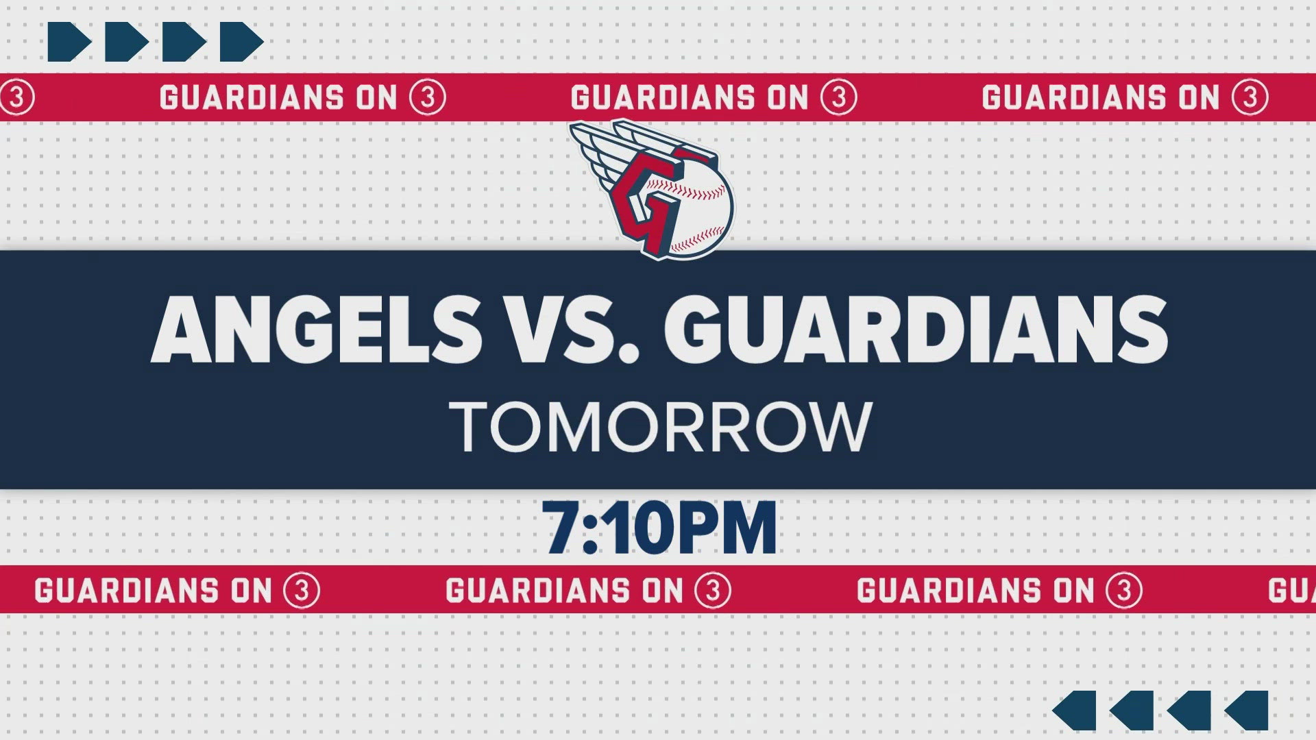 Guardians vs. Angels will air Friday, May 30, at 7:10 p.m. on WKYC.