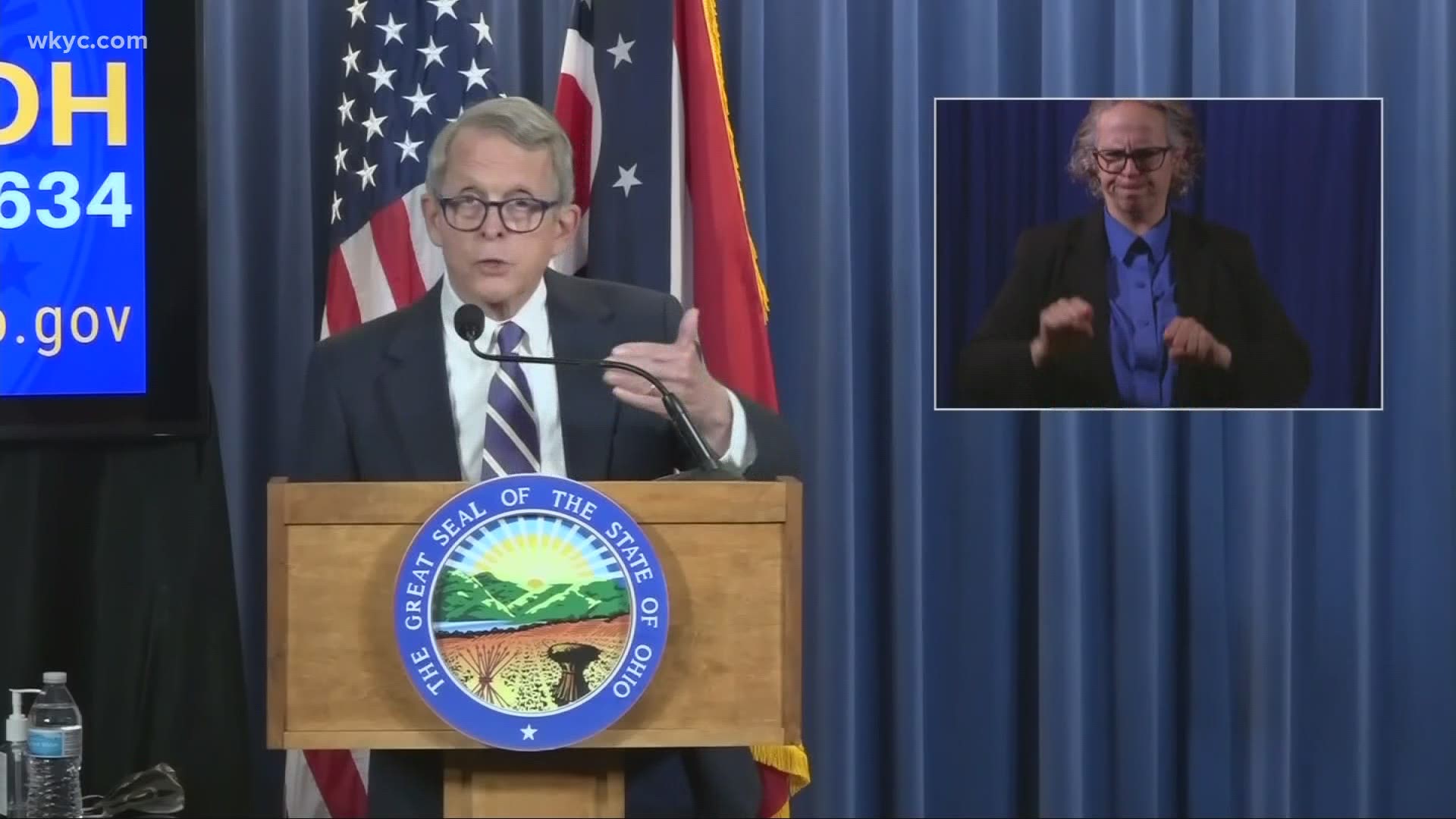 DeWine is calling for the Ohio Liquor Control Commission to emergency rule related to liquor sales amid the pandemic. The ruling would take effect as early as Friday