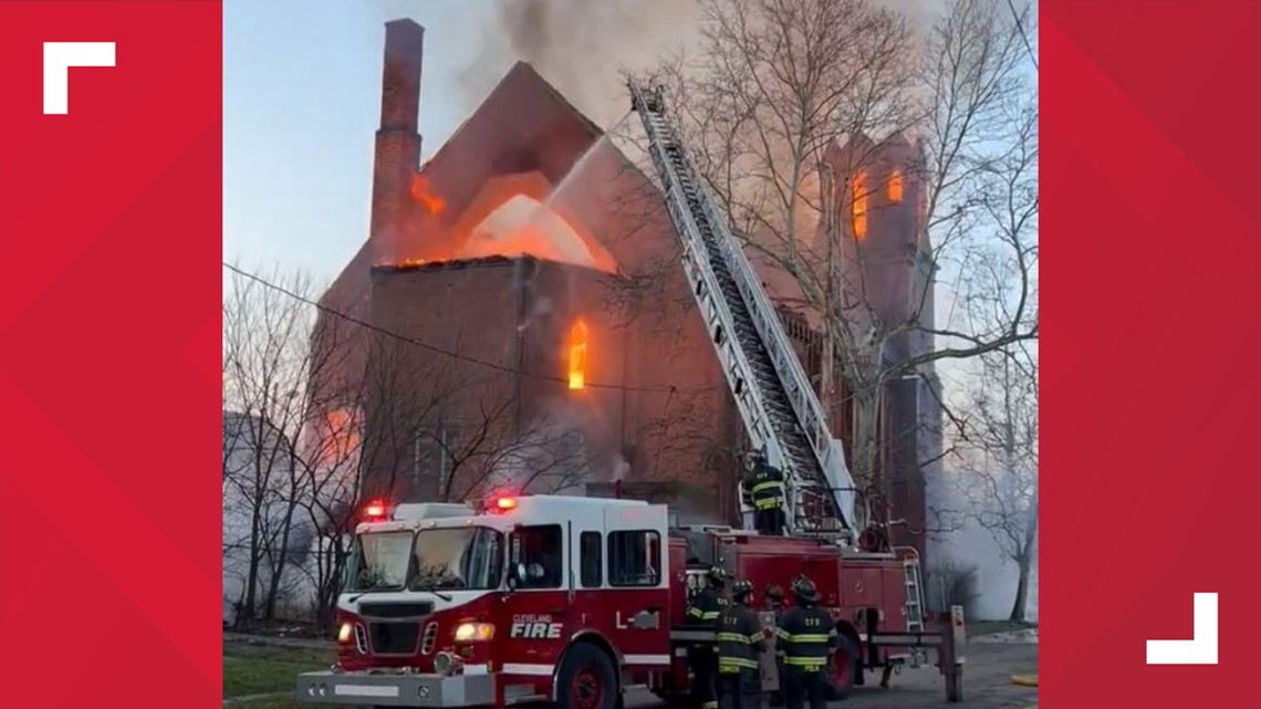 Fire breaks out at Cleveland church: See video from the scene