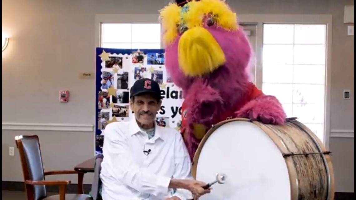 Slider the mascot to help honor Cleveland Guardians drummer John