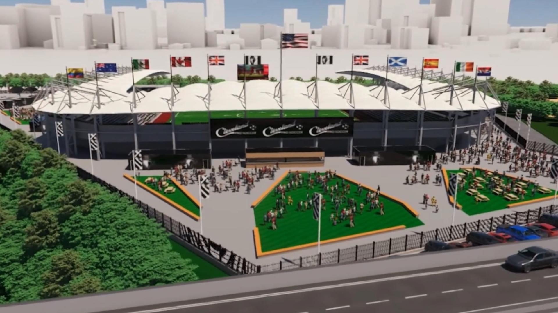 If approved, the $50 million stadium will be built across the street from Progressive Field in the South Gateway district.