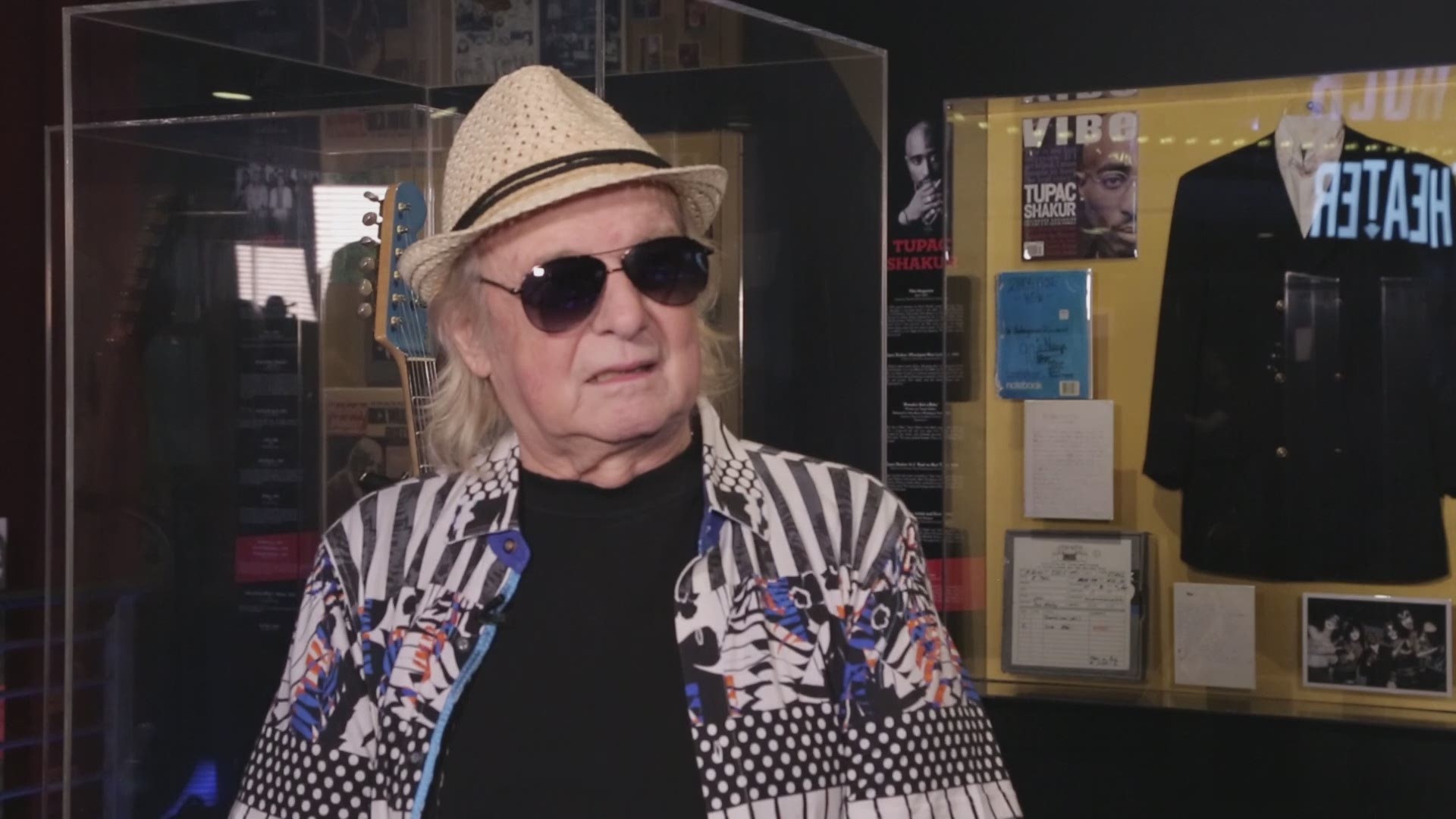 2017 Rock and Roll Hall of Fame Inductee Alan White of the progressive rock band YES dropped in at the Rock Hall this morning to donate some artifacts to the current exhibit recognizing this year's class of inductees.