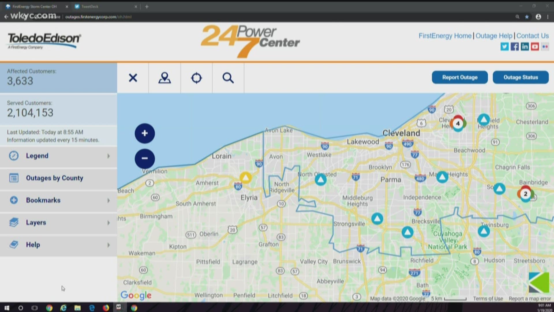 Thousands Of Power Outages Hit In Northeast Ohio Wkyc Com