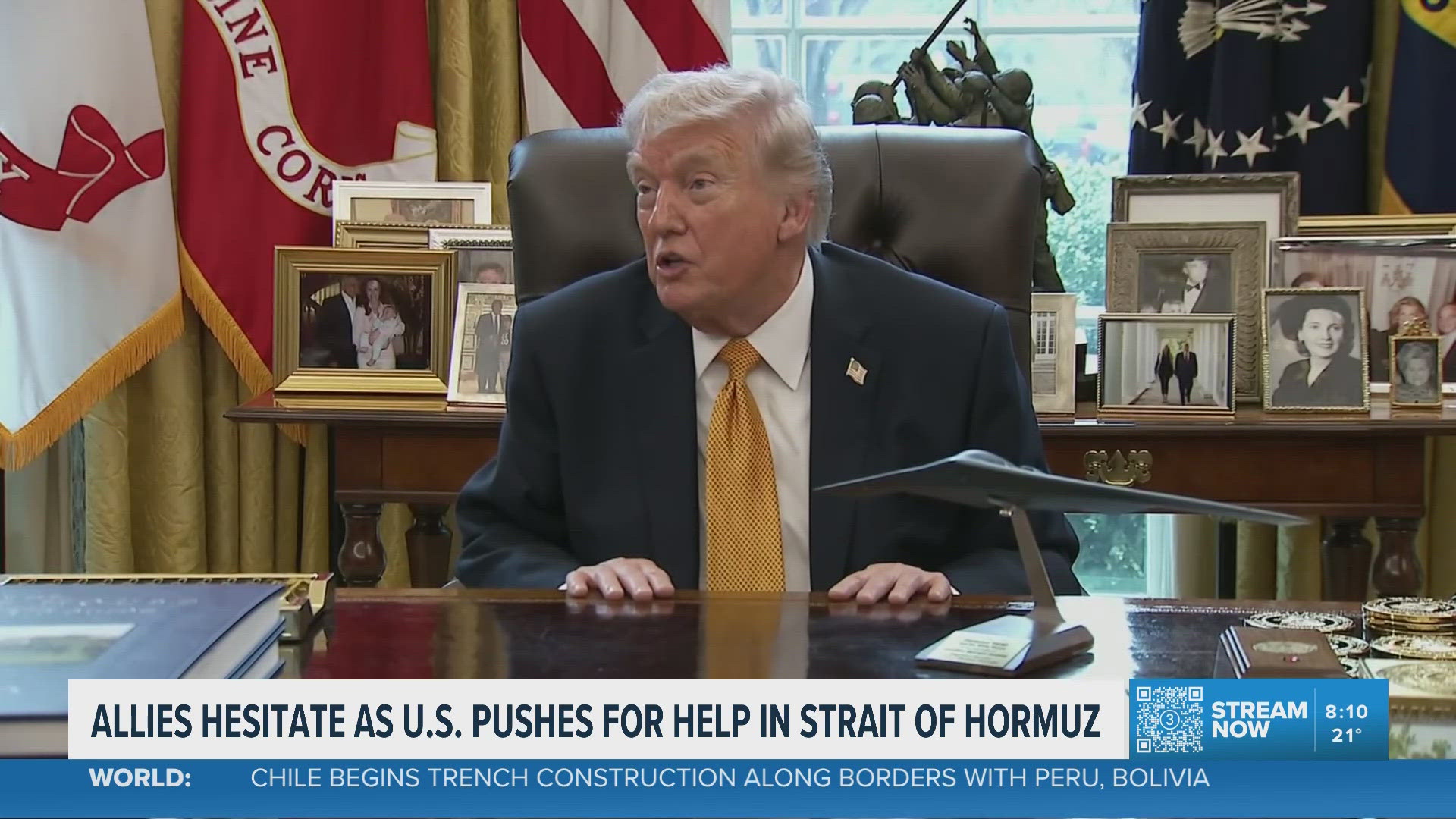 The Latest: Trump seeks help opening the Strait of Hormuz as Iran war ...