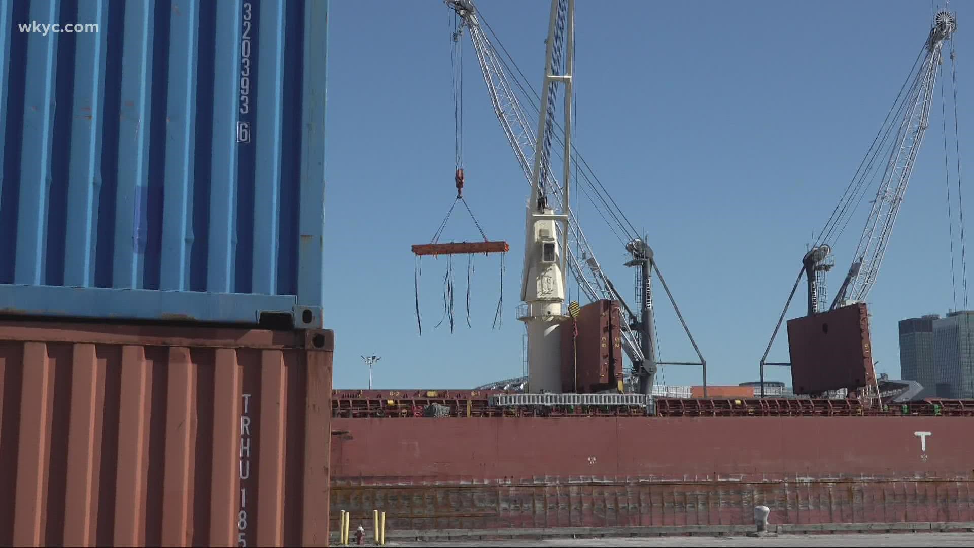 The Port of Cleveland is also dealing with an ongoing supply chain crisis. Lydia Esparra has the story.