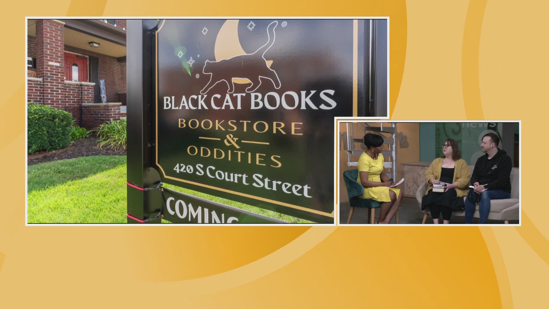 Max and Alicia Frazier, owners of Black Cat Books & Oddities in Medina, speak with Danielle Wiggins about how to support local booksellers on Indie Bookstore Day.