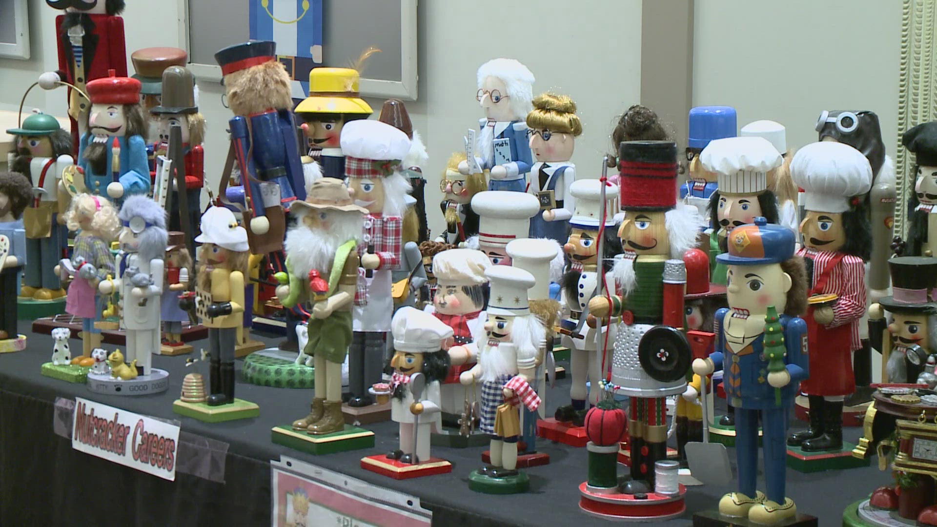 A collector is displaying over 1,300 nutcrackers and collecting donations for an area homeless charity.