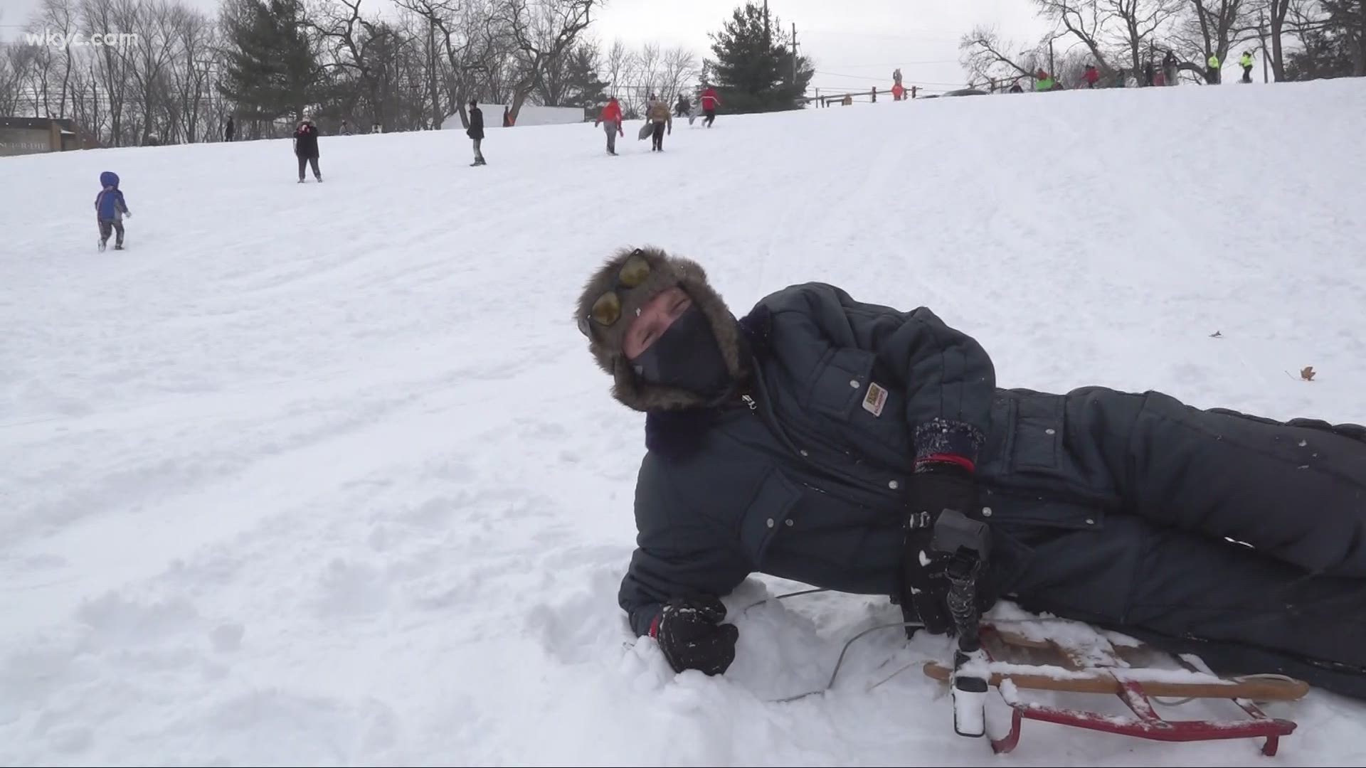 It's a cold and snowy day, so you know what that means...sledding. We sent Mike Polk to Memphis Hill to try his hand at "shredding it."
