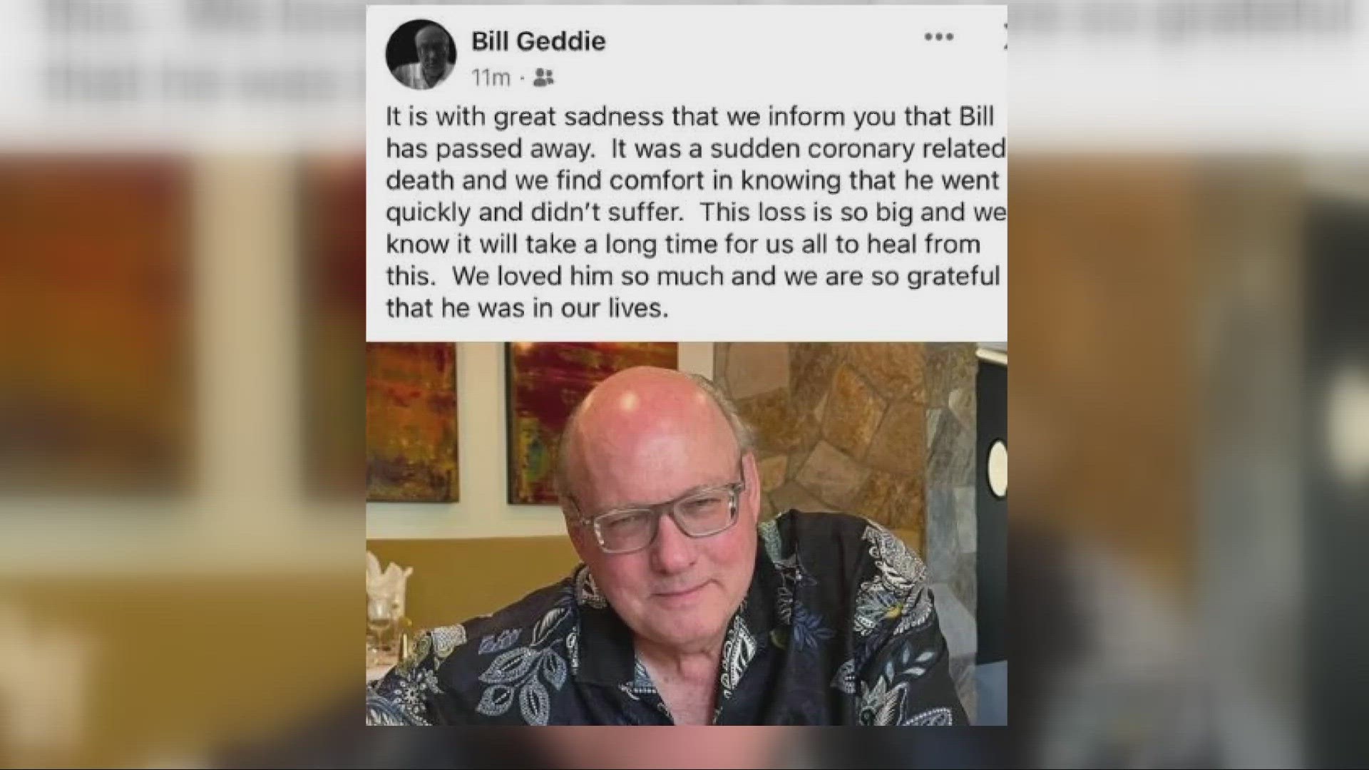 'The View' co-creator Bill Geddie, former 3News photographer and editor ...